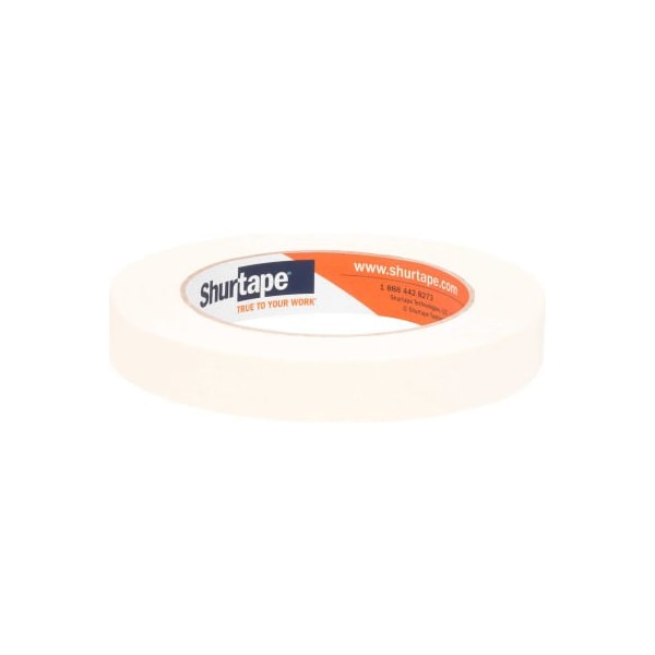Shurtape Shurtape Utility Grade High Adhesion Masking Tape, Natural, 18mm x 55m - Case of 48 100486 - main